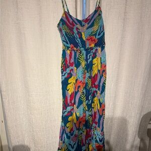 Buffalo David Bitton Multicolor Leaf Maxi Dress